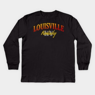 City Pride: Louisville, Kentucky Kids Long Sleeve T-Shirt